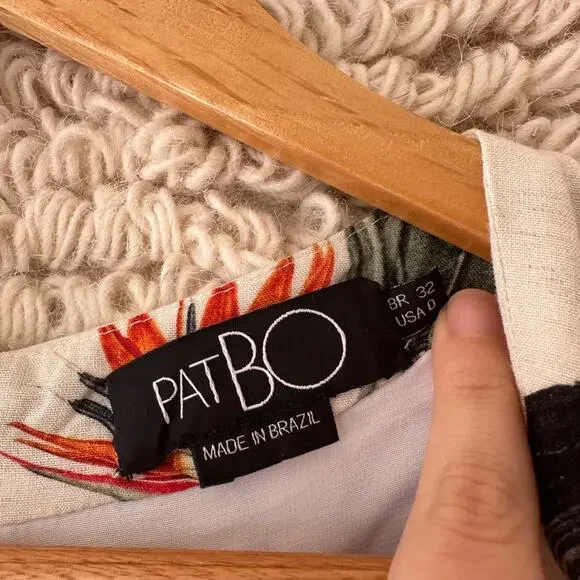 NWOT: PatBo Tropical High-Low Romper - Picture 3 of 9